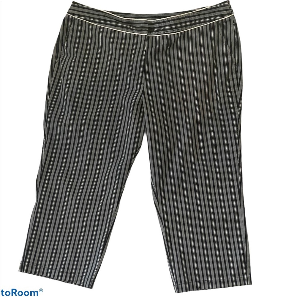 Lane Bryant Striped Capri Pants Size 22